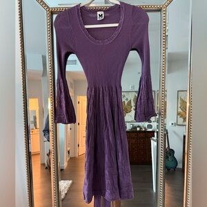 Missoni Purple Long Sleeve Knit Dress💜